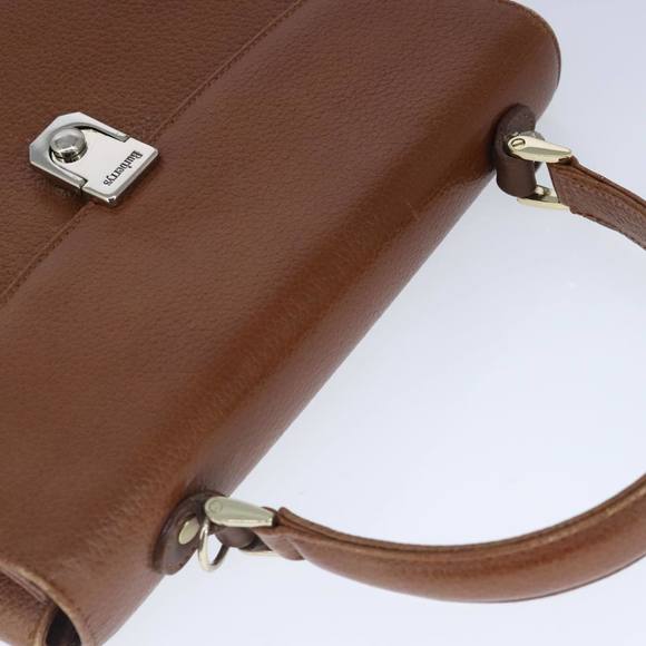 Burberrys Hand Bag Leather 2way Brown Auth ti2407 - Picture 6 of 16